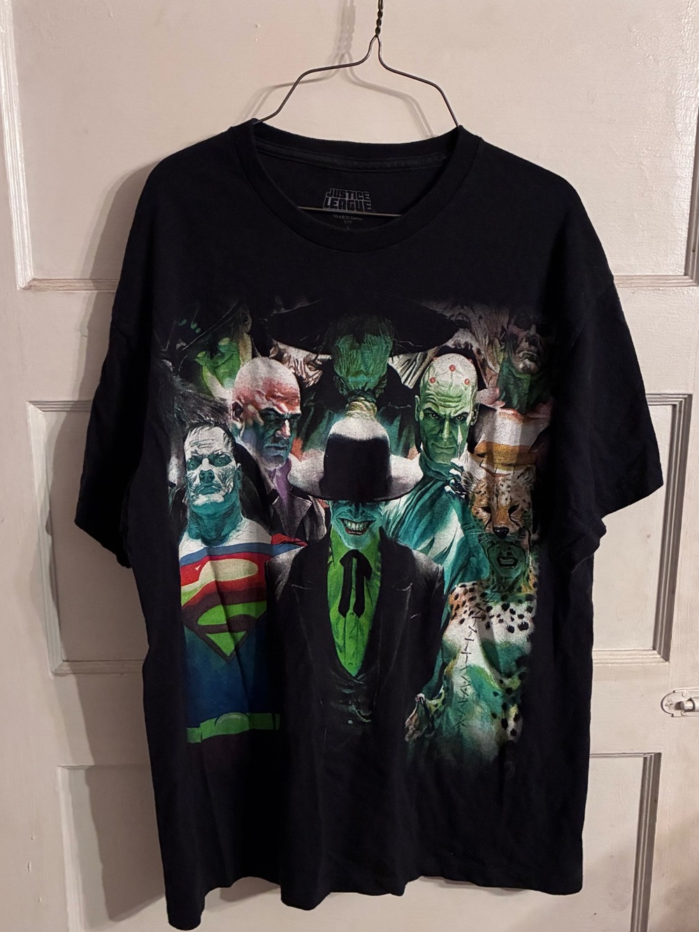 Justice League Unlimited Cartoon Villains T-Shirt Size Large Joker Lex Luthor